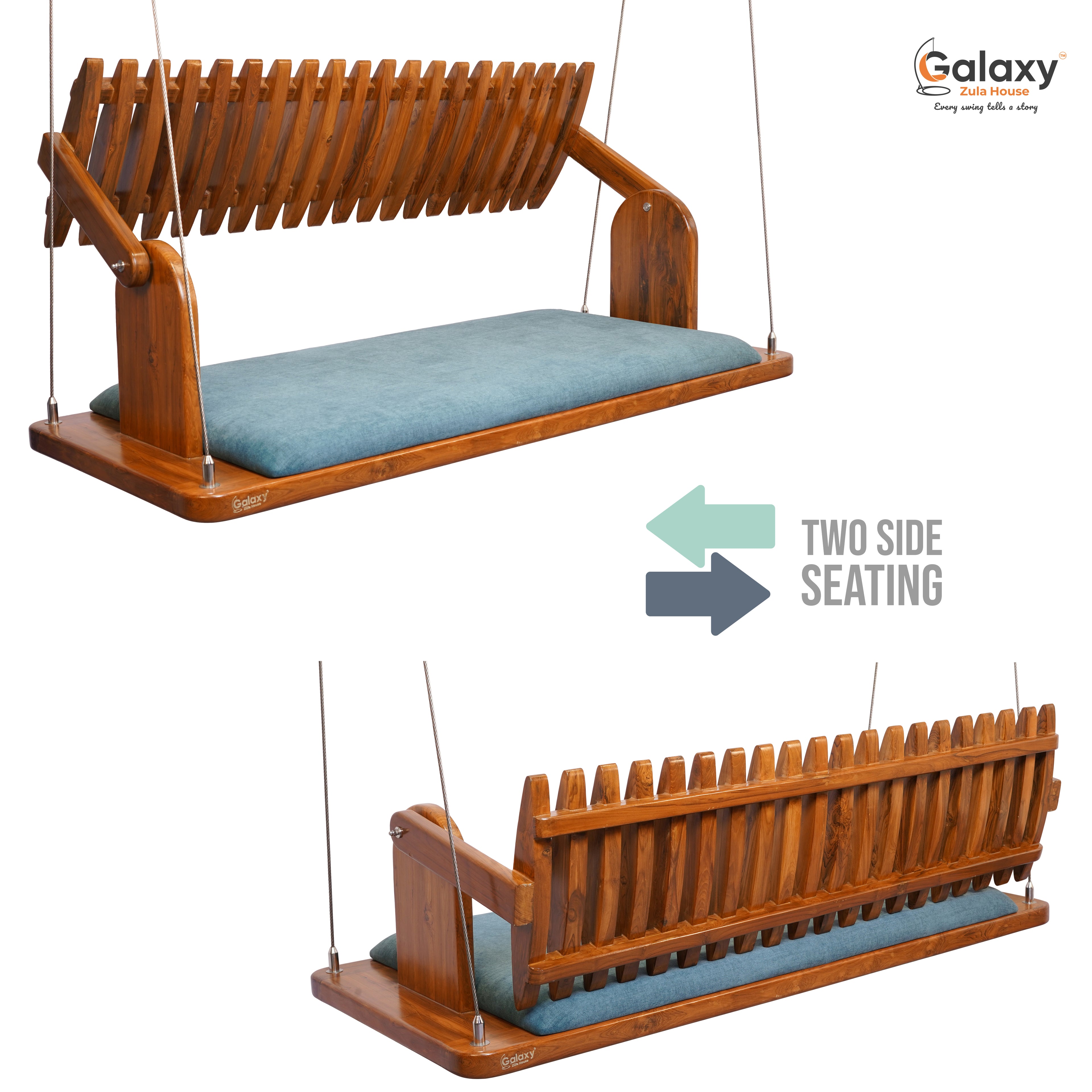 Wooden Pattam Patti Swing