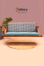 Wooden jhula design with decorative triangle machhli pattern