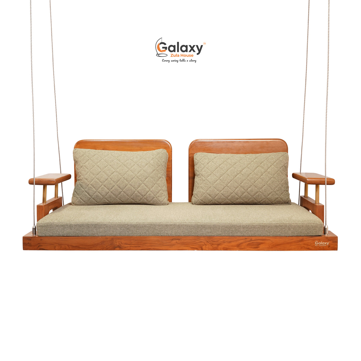 Wooden Two Cushion Swing Main image