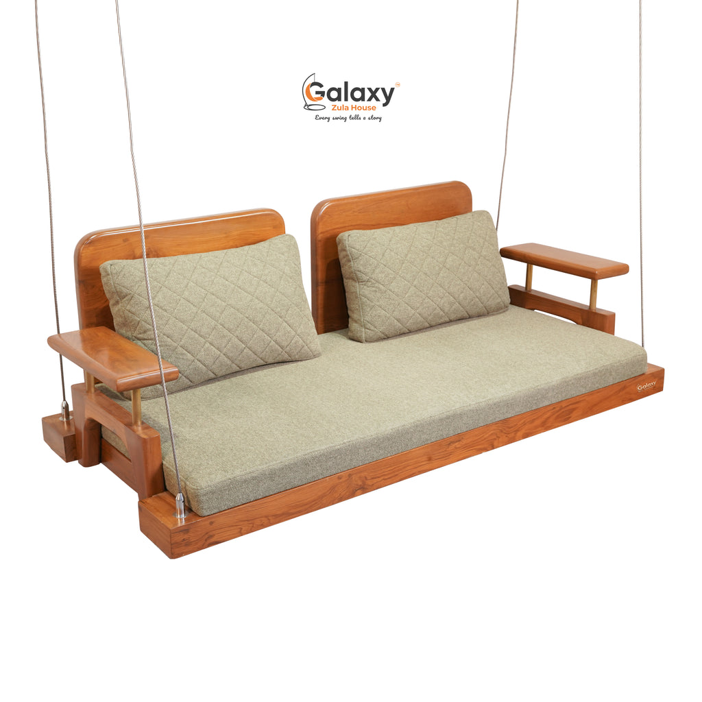 Wooden Two Cushion Swing