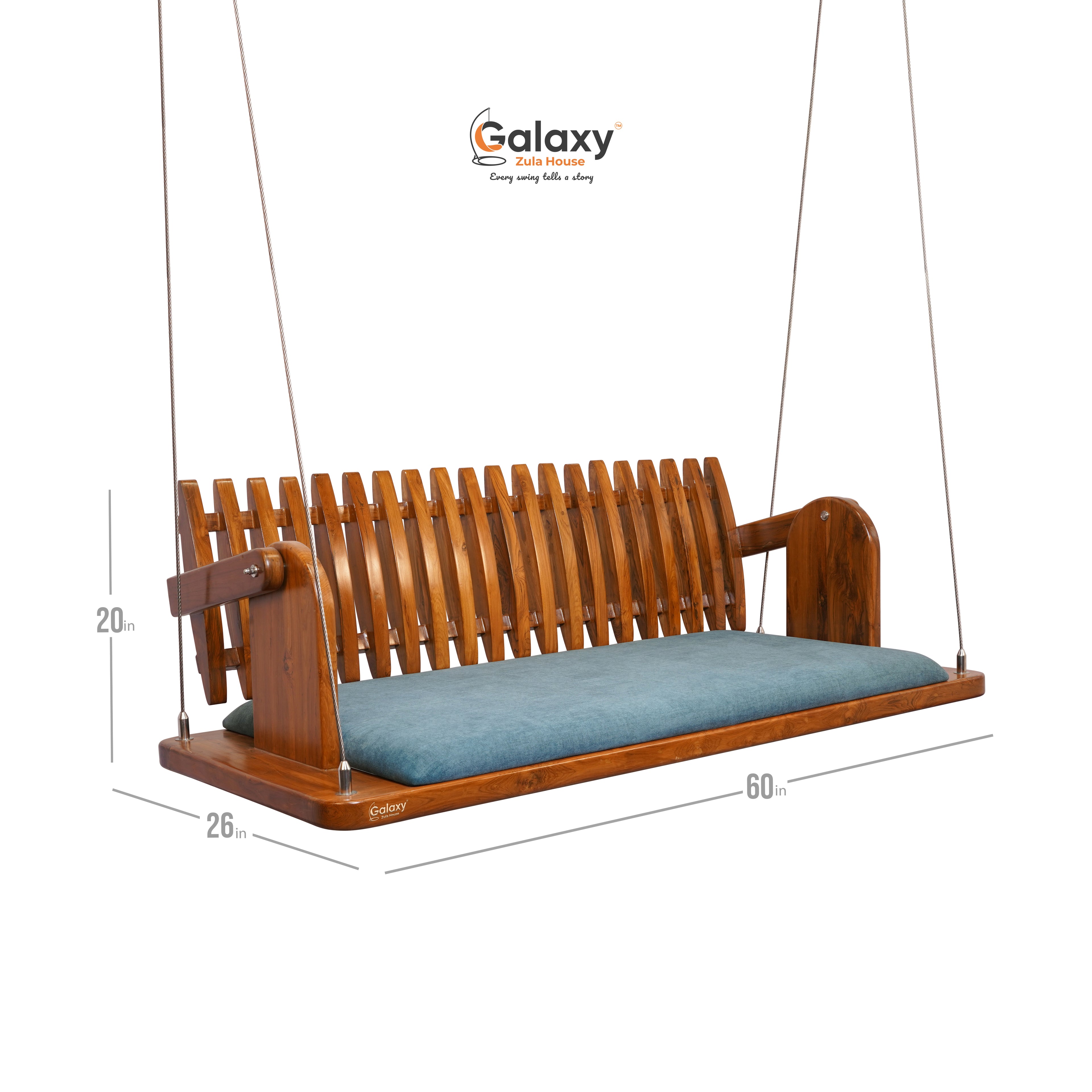Wooden Pattam Patti Swing