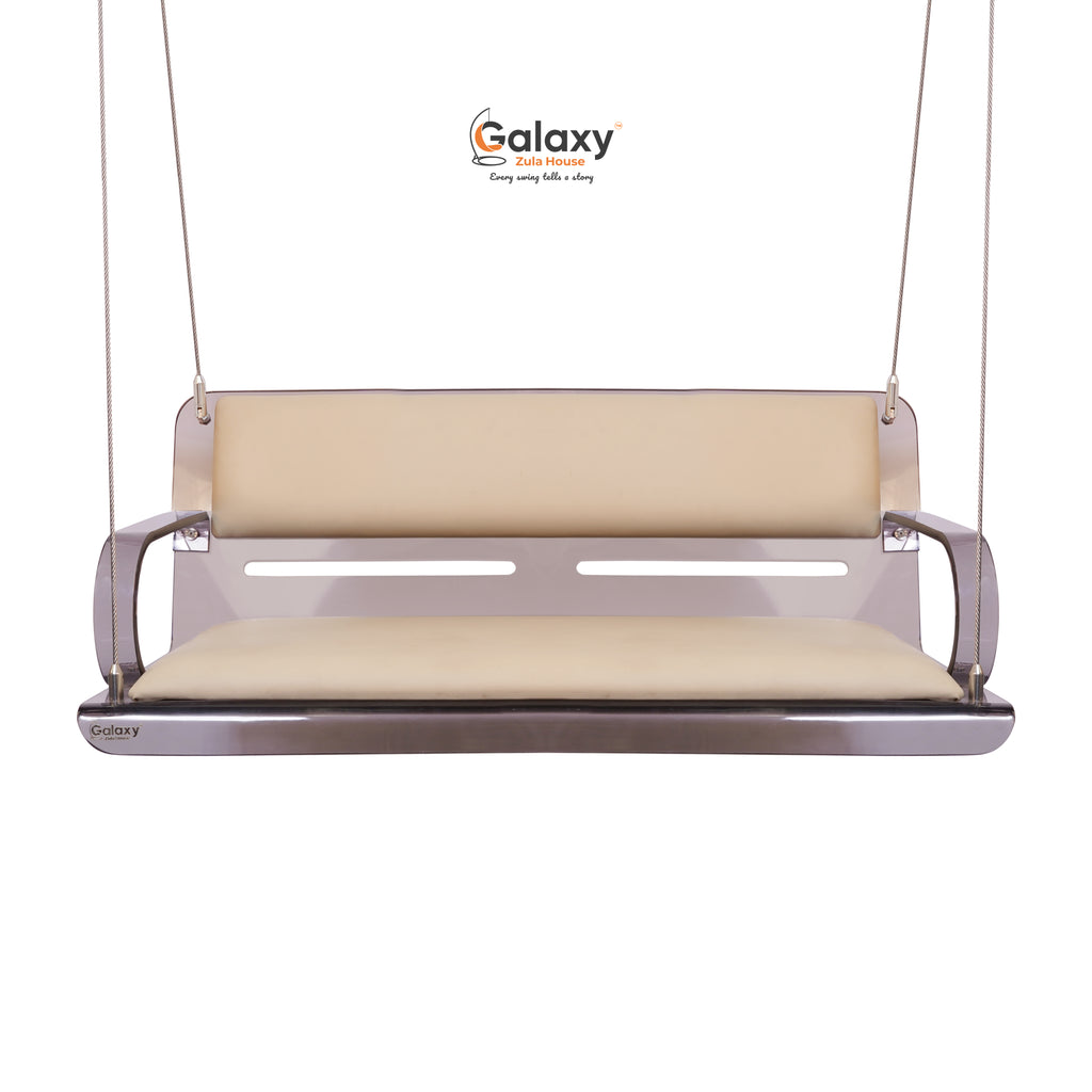 Acrylic Fix Pattern Smoke Sloted Swing