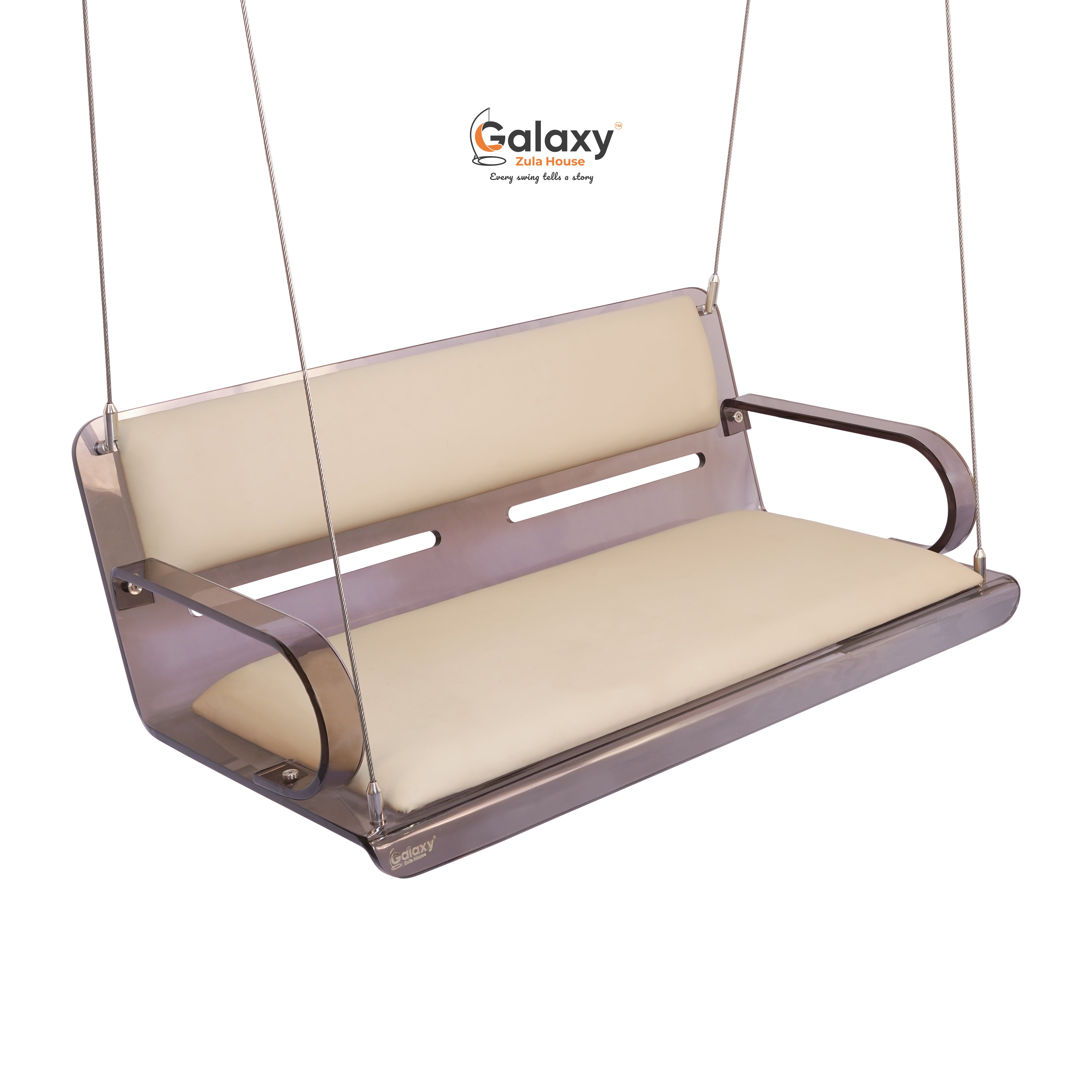 Acrylic Fix Pattern Smoke Sloted Swing – Galaxy Zula House