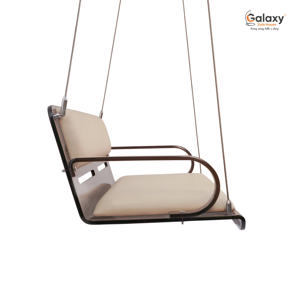 Acrylic Fix Pattern Smoke Sloted Swing