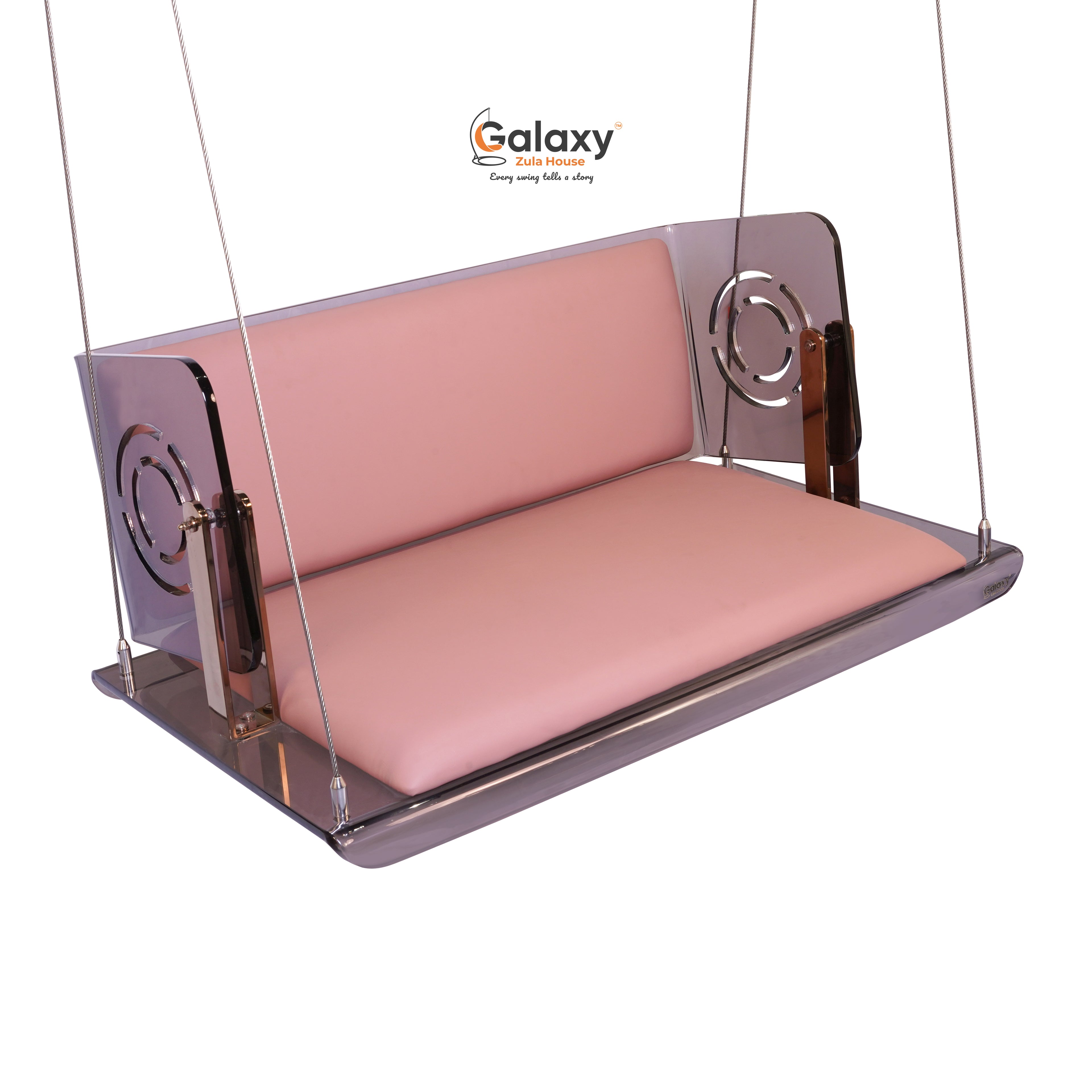 Acrylic Smoke PVD Reversible Swing