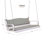 Acrylic Rajwadi Fix Pattern – Milky White Swing