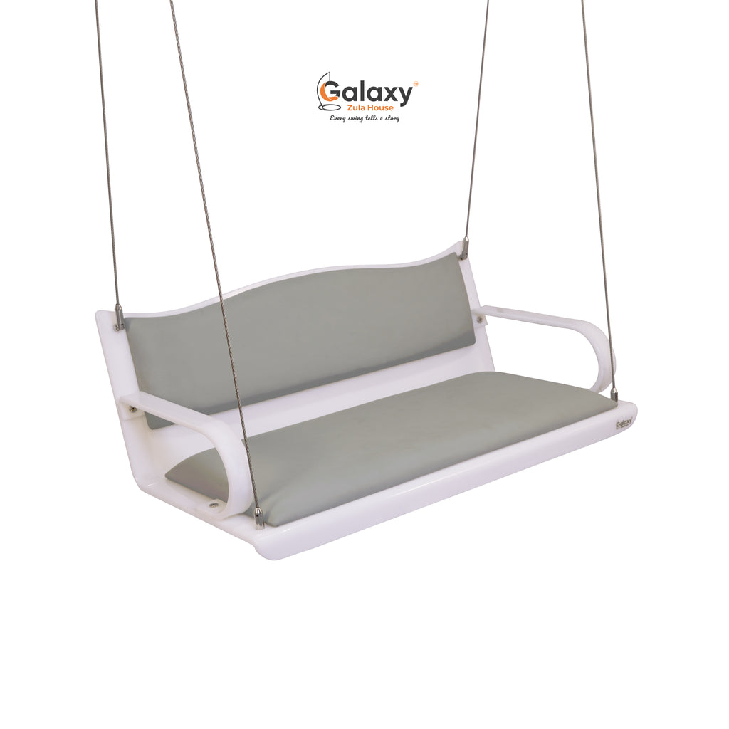 Acrylic Rajwadi Fix Pattern – Milky White Swing