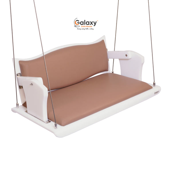 Acrylic Rajwadi Reversible Milky White Swing