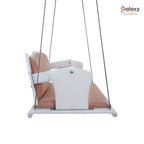 Acrylic Rajwadi Reversible Milky White Swing