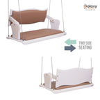 Acrylic Rajwadi Reversible Milky White Swing