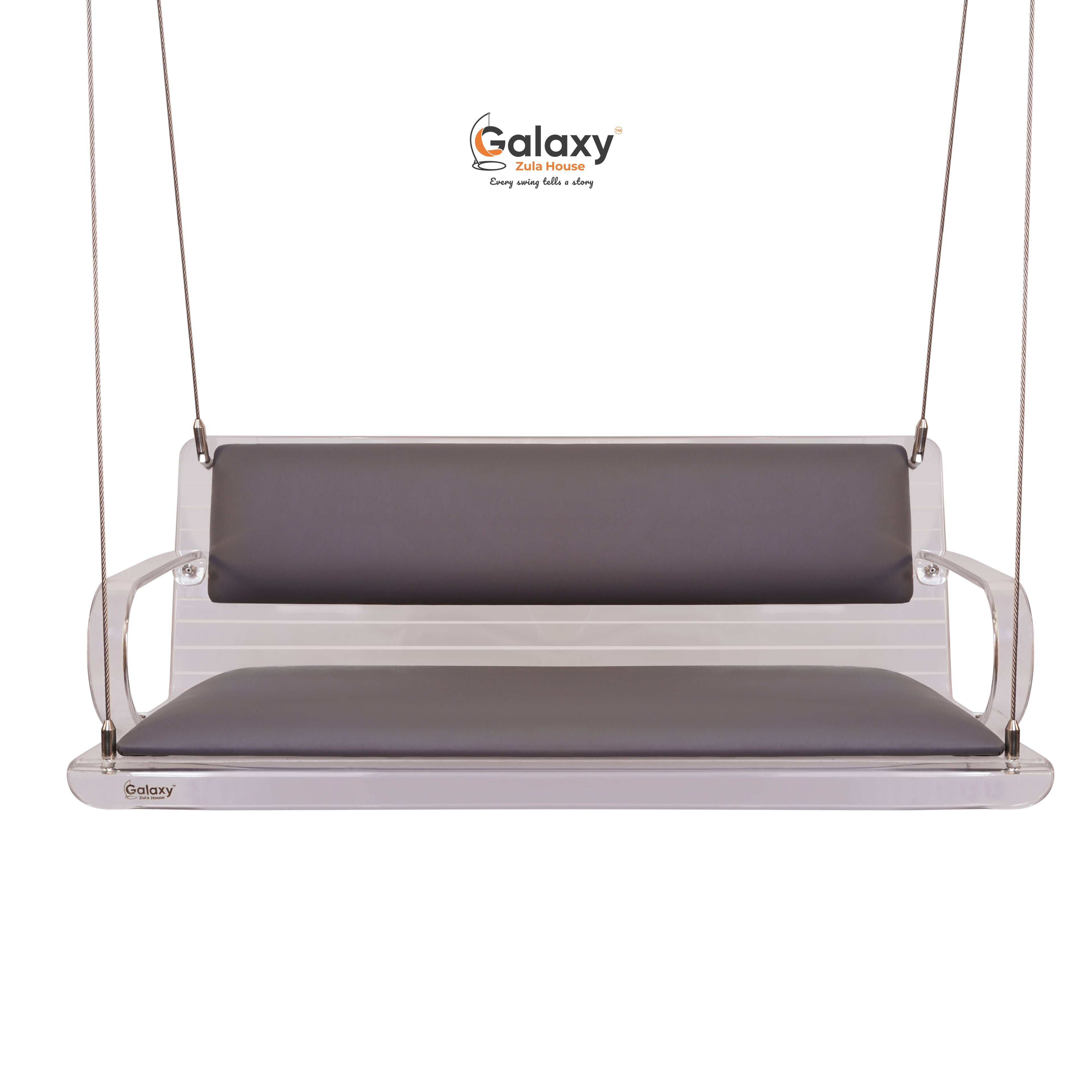 Acrylic Fix Clear White Line Swing