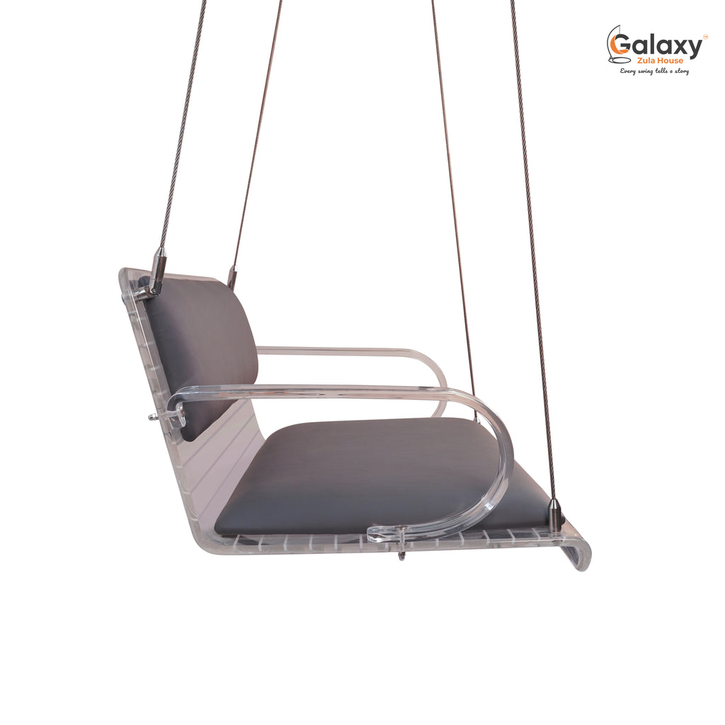 Acrylic Fix Clear White Line Swing