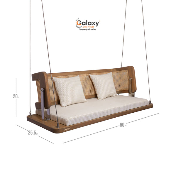 Wooden Cane Reversible Swing