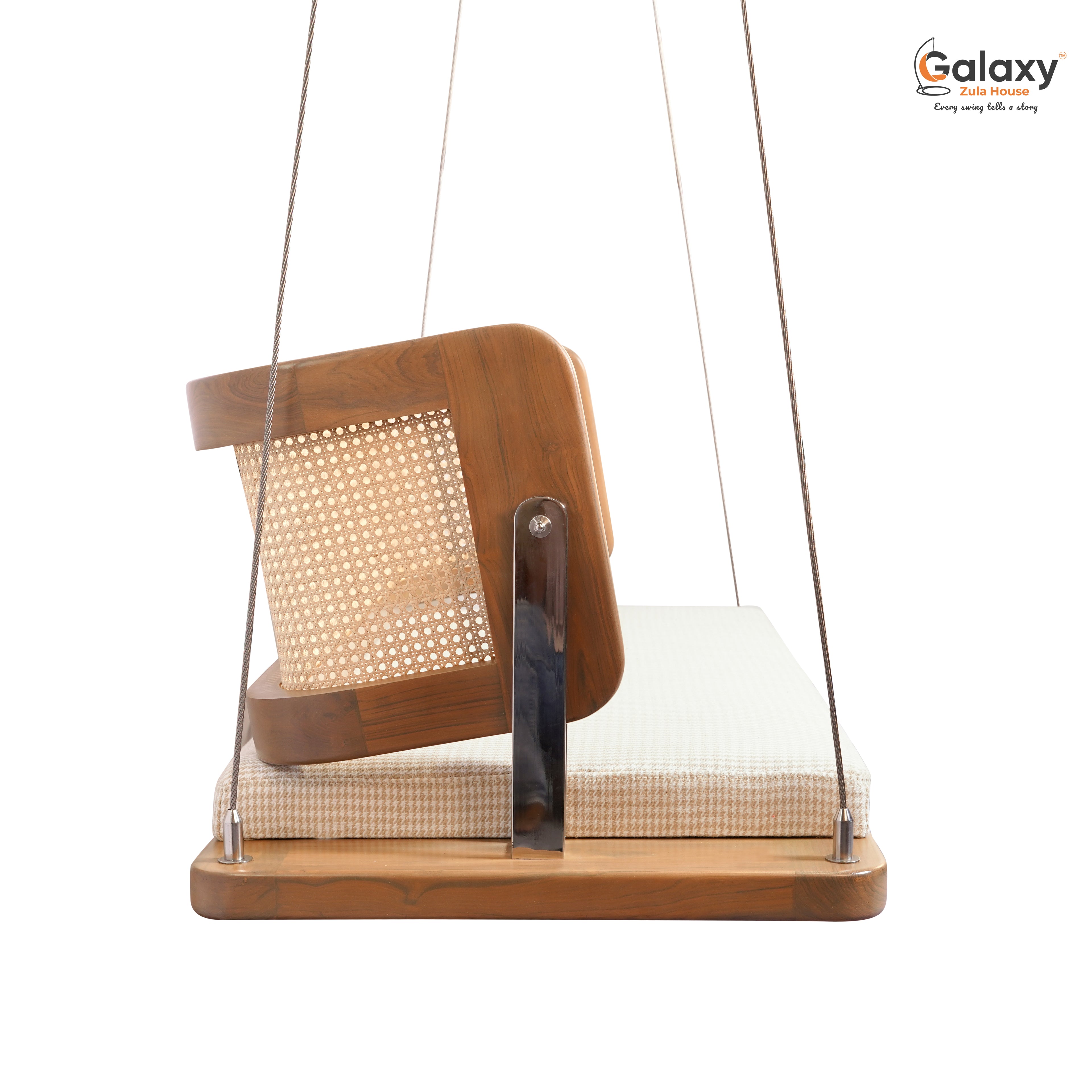 Wooden Cane Reversible Swing