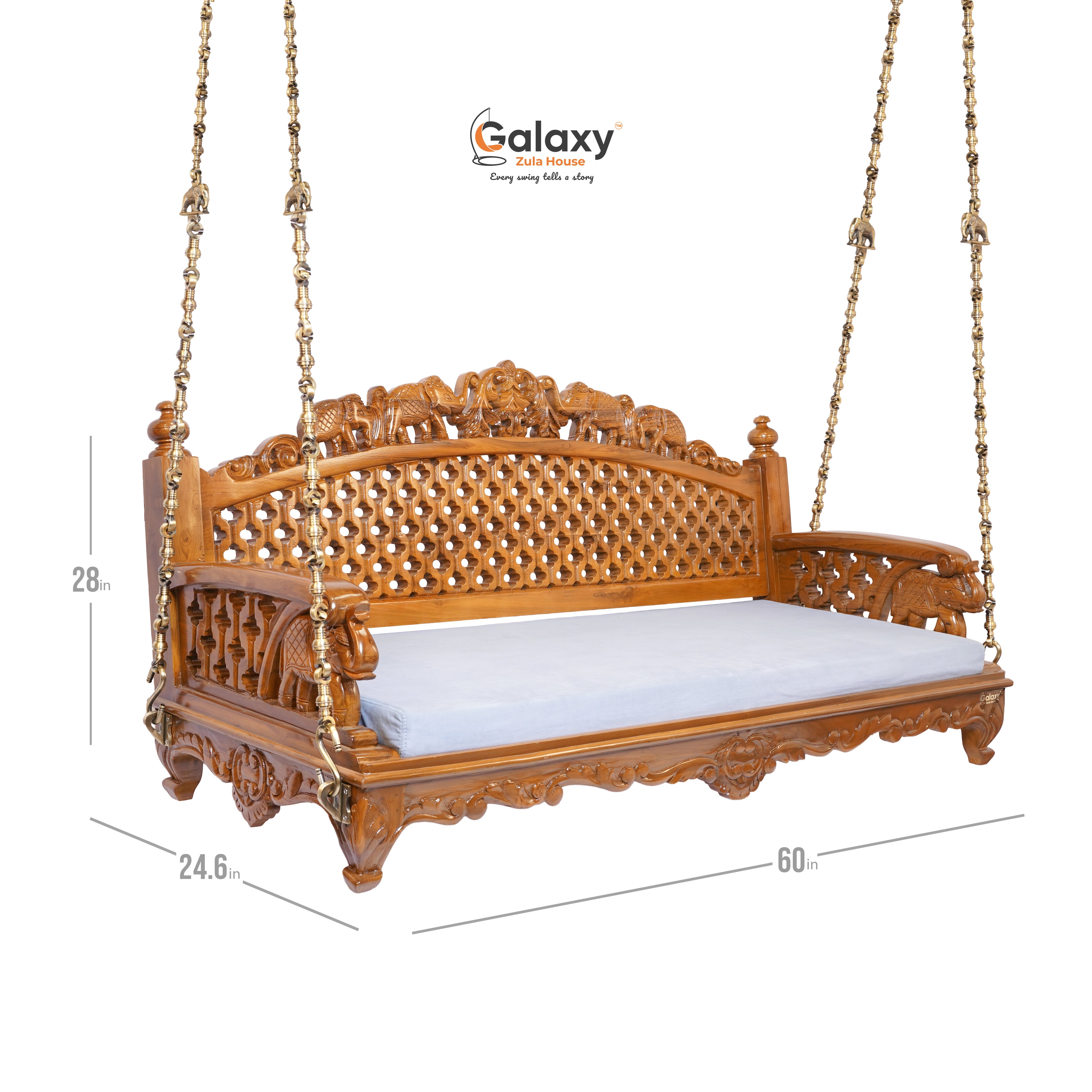 Wooden Rajwadi Swing