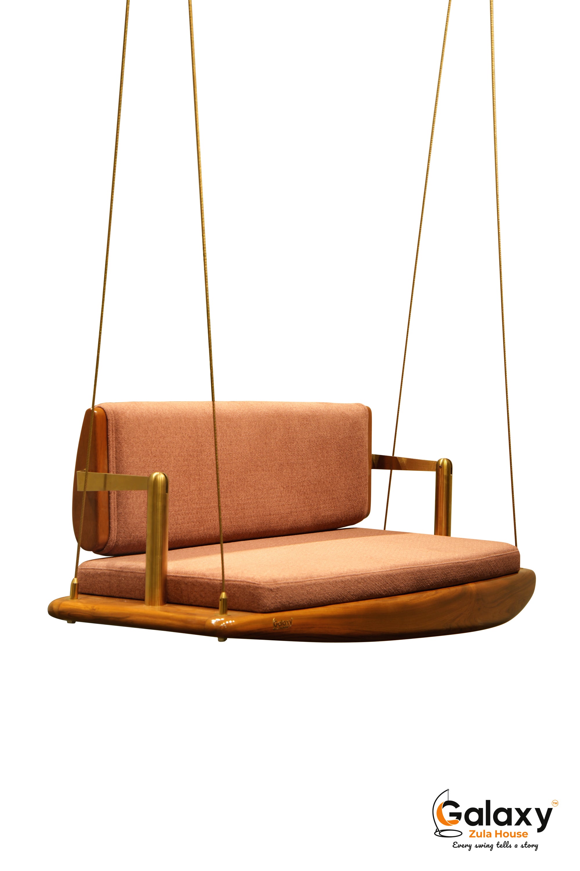 Wooden Luxury Curve Khat Reversible Swing