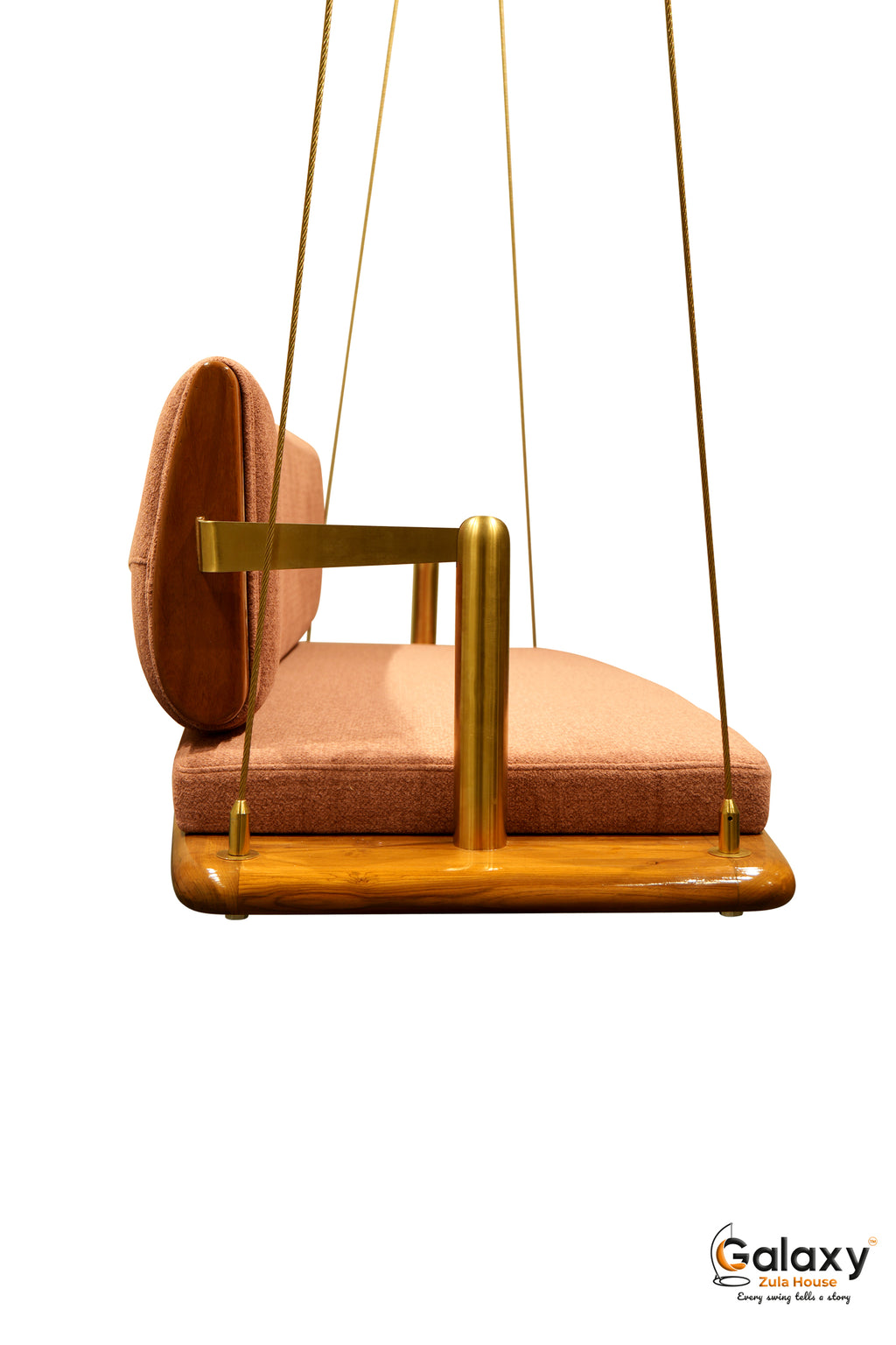 Wooden Luxury Curve Khat Reversible Swing