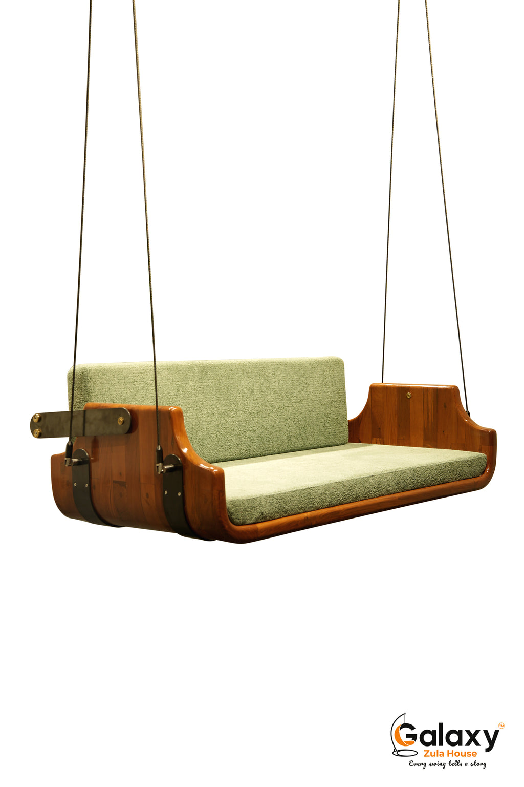Wooden Base PVD Black Hodku Pattern Swing