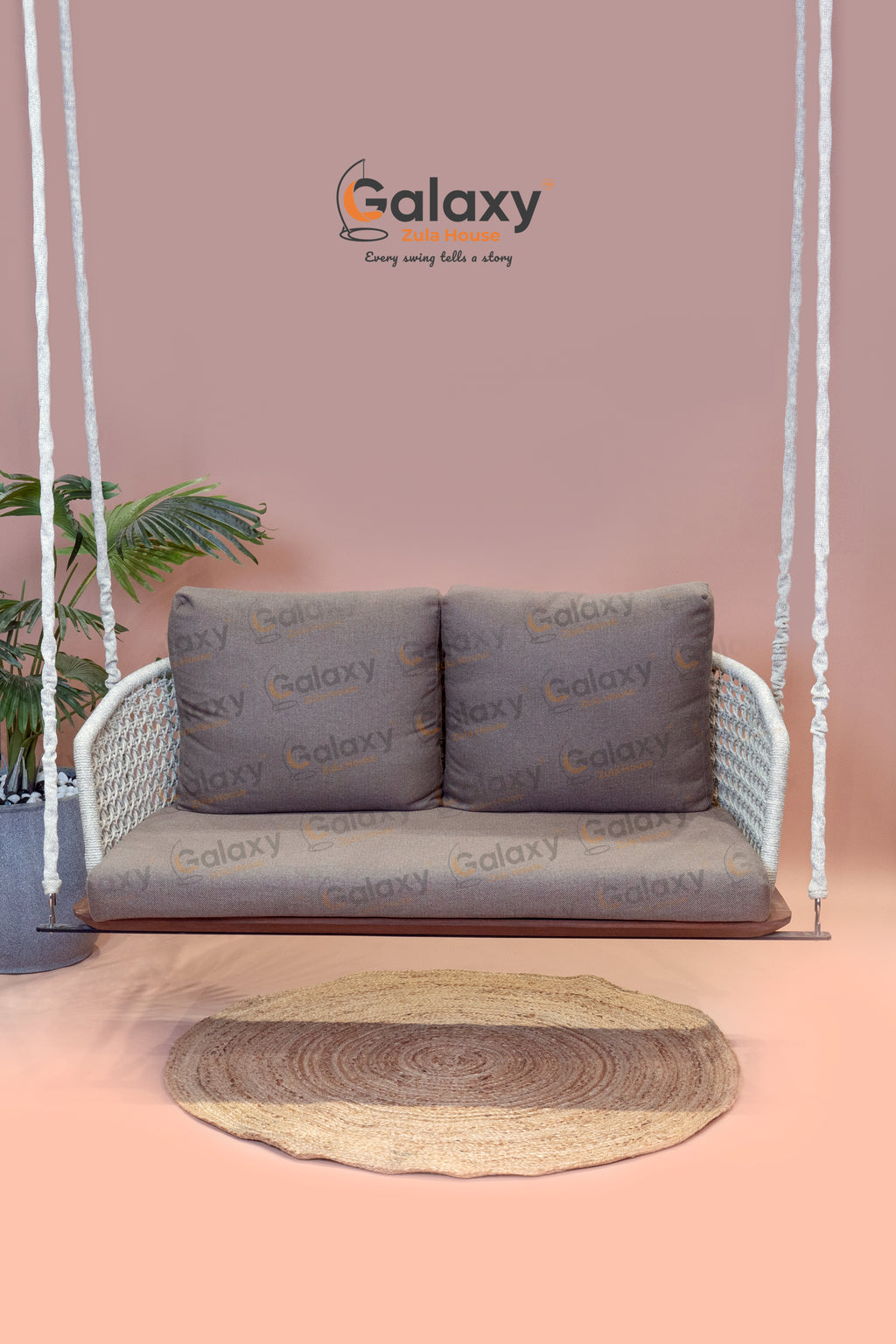 Vesta Wooden Base Aluminium Frame Swing