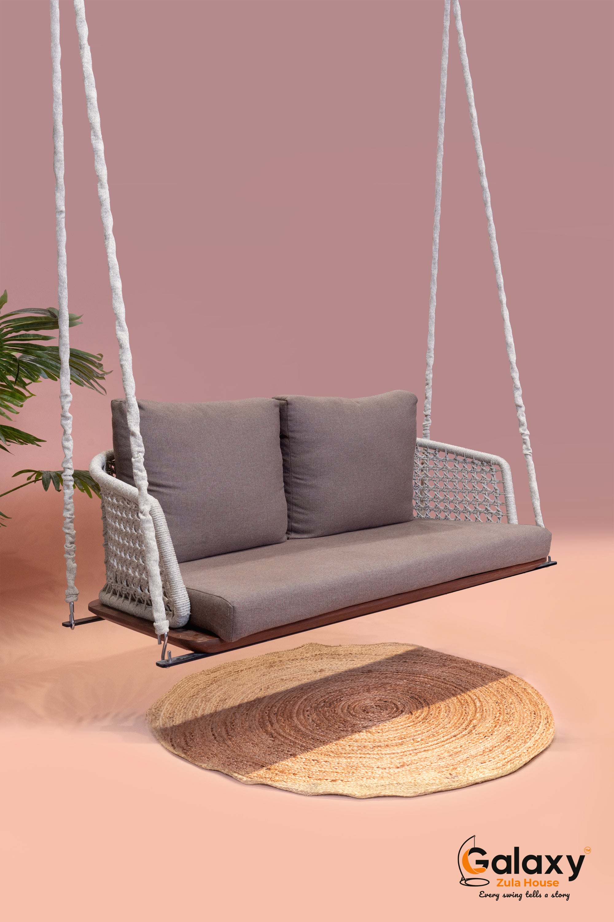 Vesta Wooden Base Aluminium Frame Swing