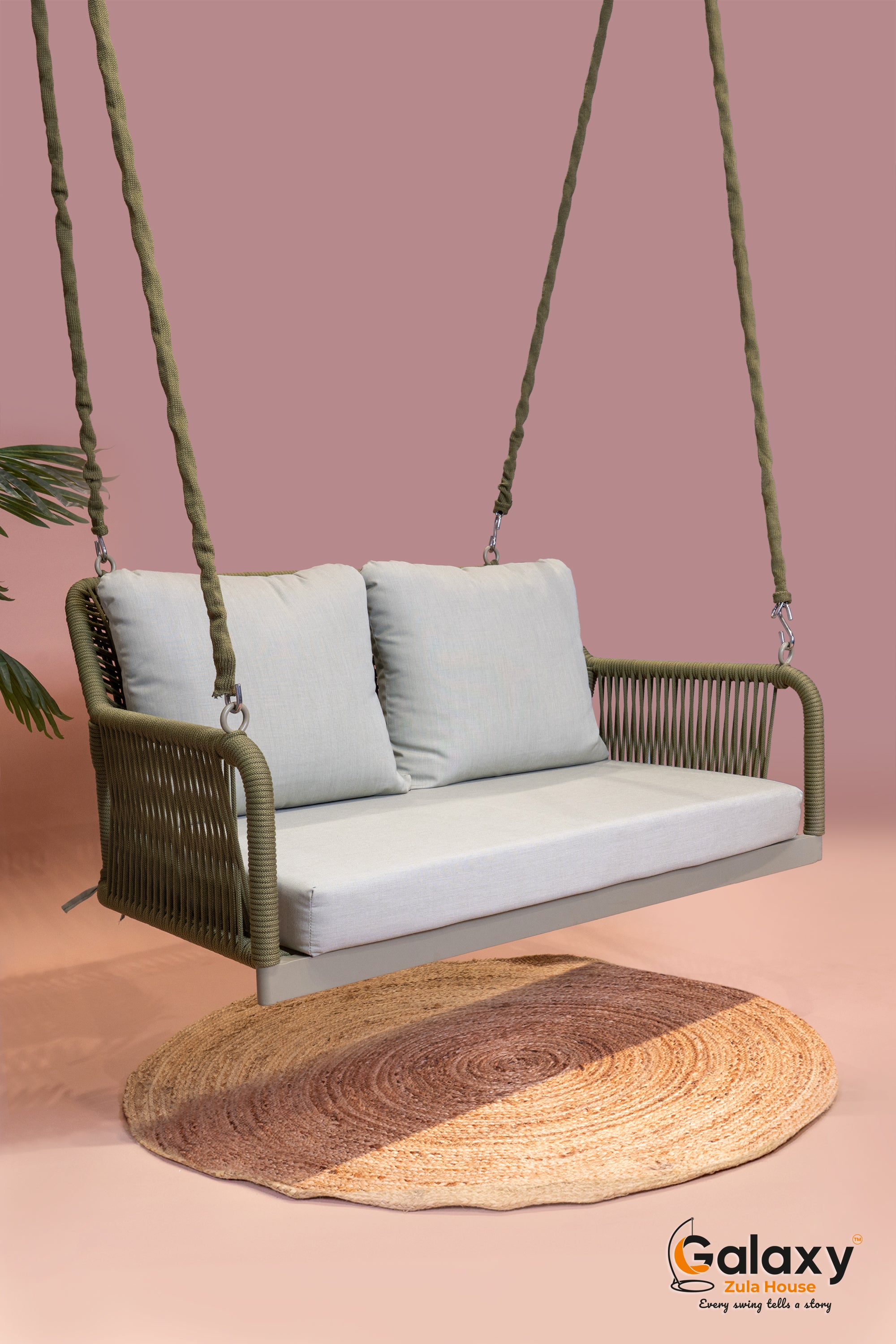 Flora Aluminium Frame Outdoor Swing | Galaxy Zula House