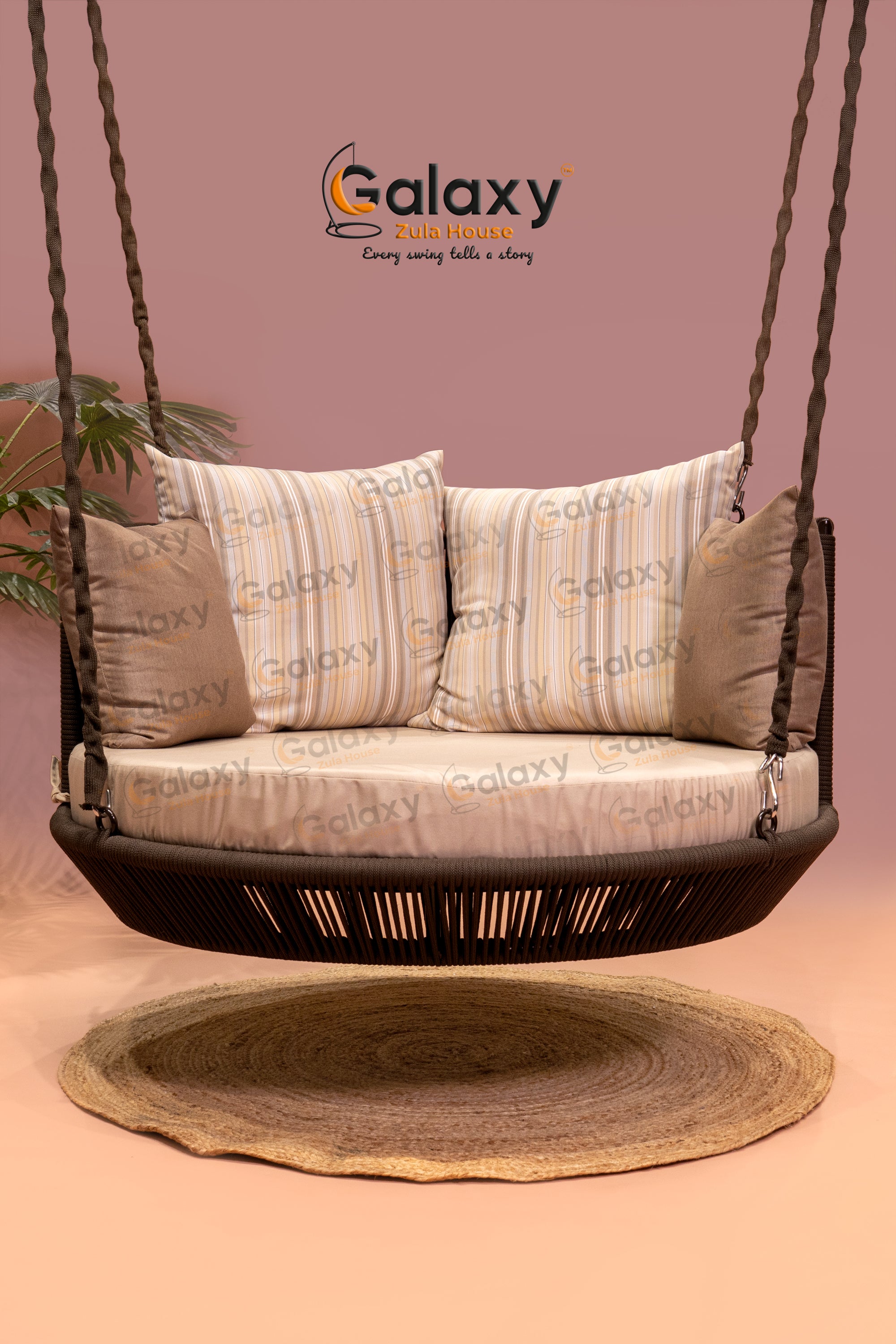 Oasis Aluminium Outdoor Round Swing