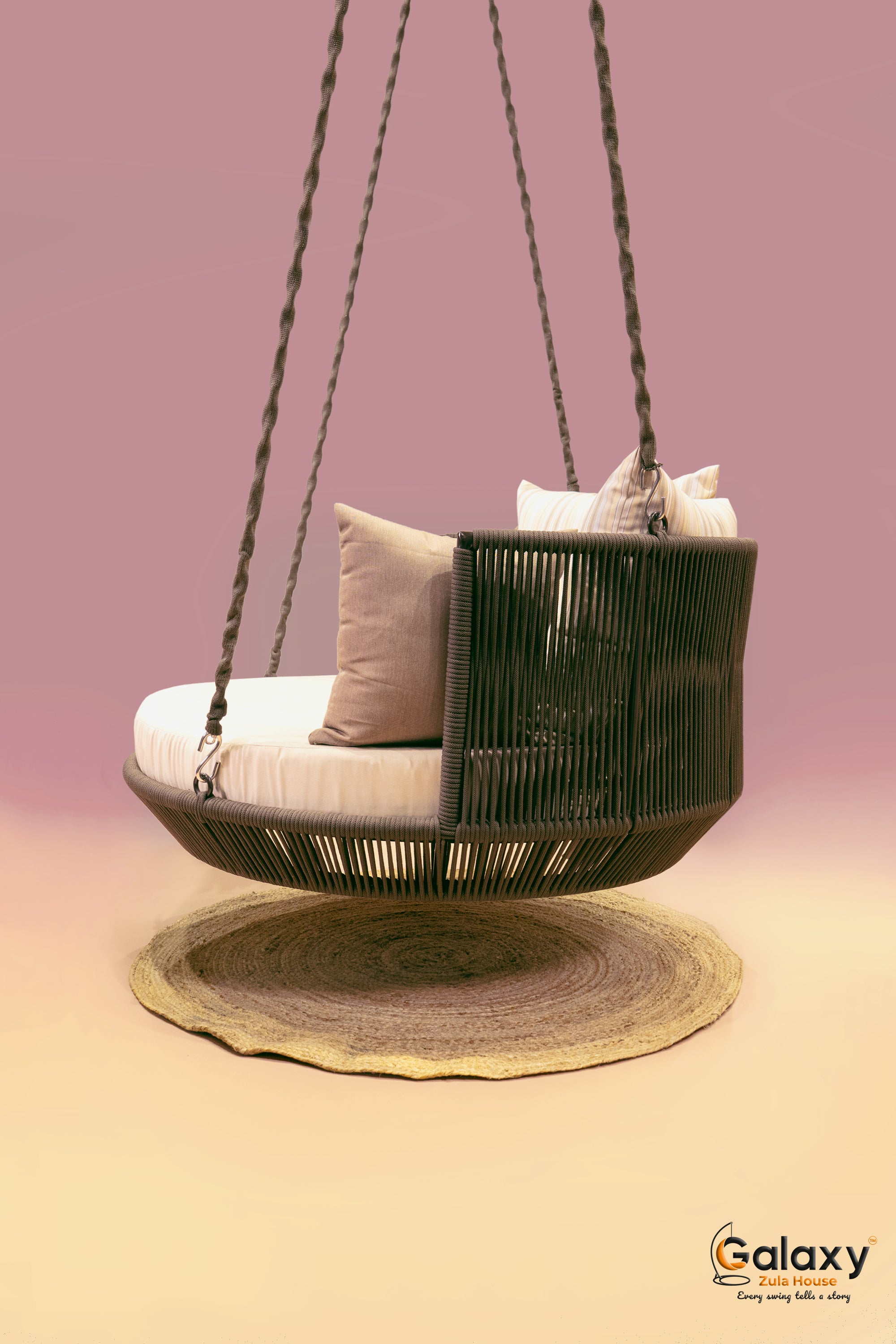 Oasis Aluminium Outdoor Round Swing