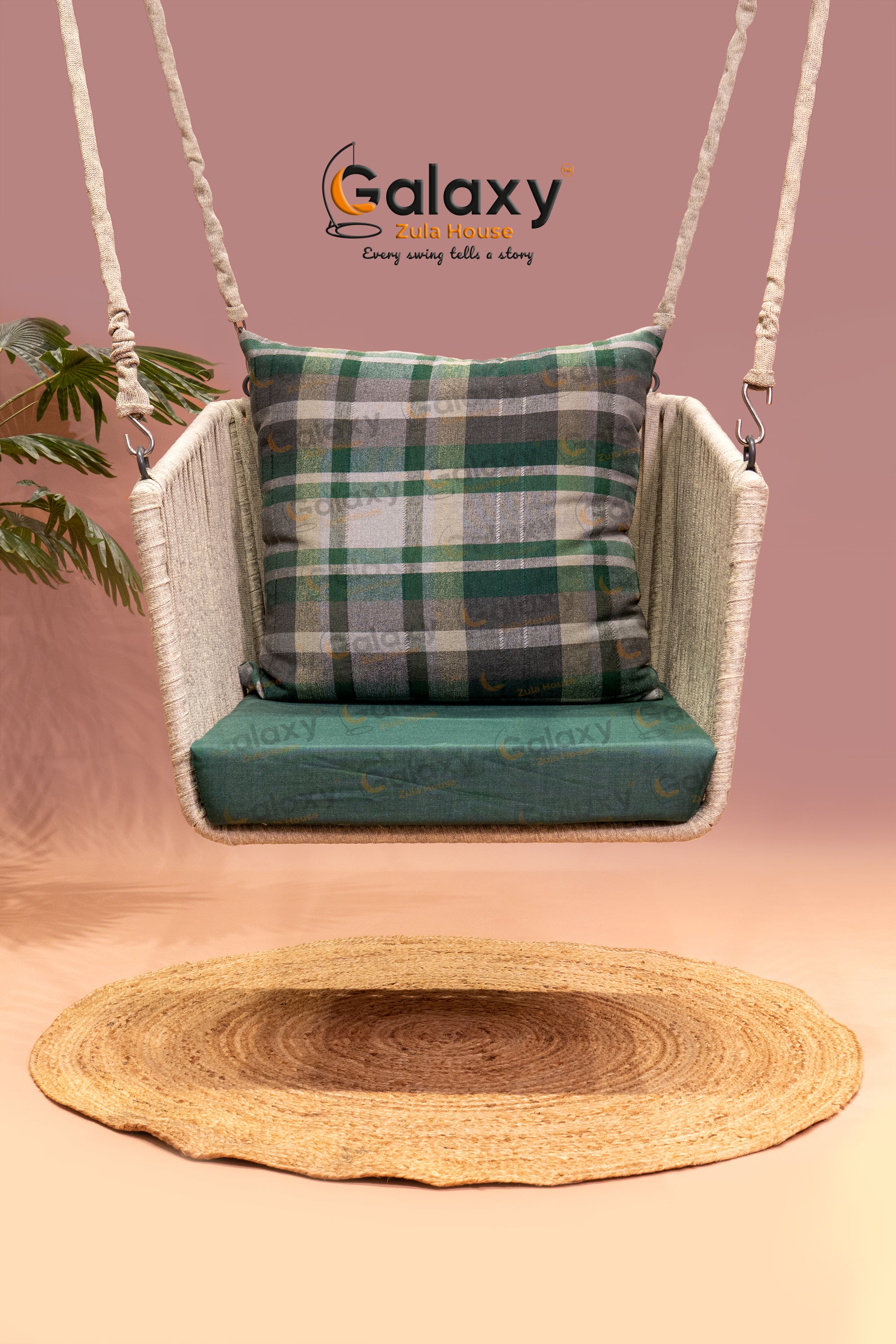 Noble Aluminium Frame Square Single Patti Swing