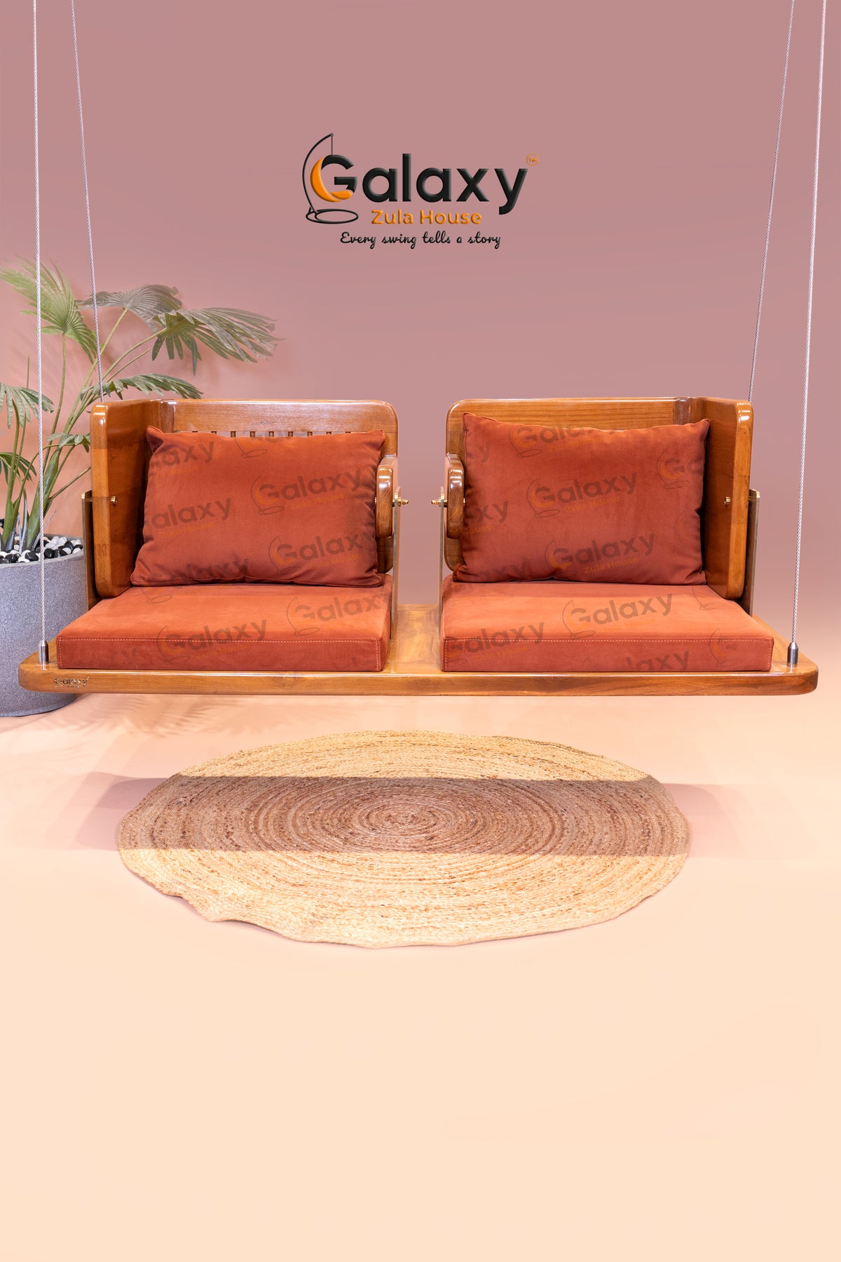 Wooden Laila Majnu Swing Main image