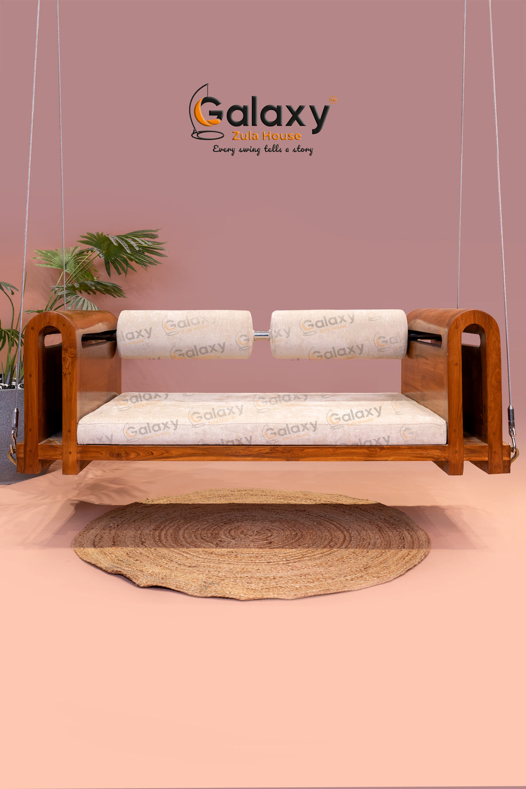 wooden giant roller swing