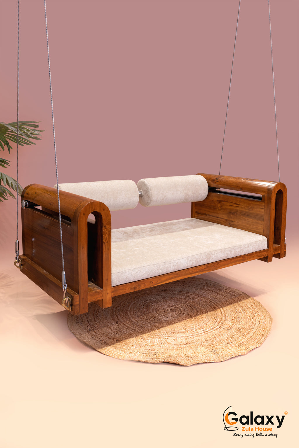 wooden giant roller swing