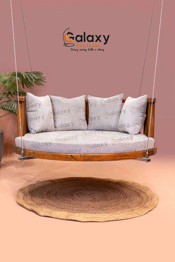 wooden round swing