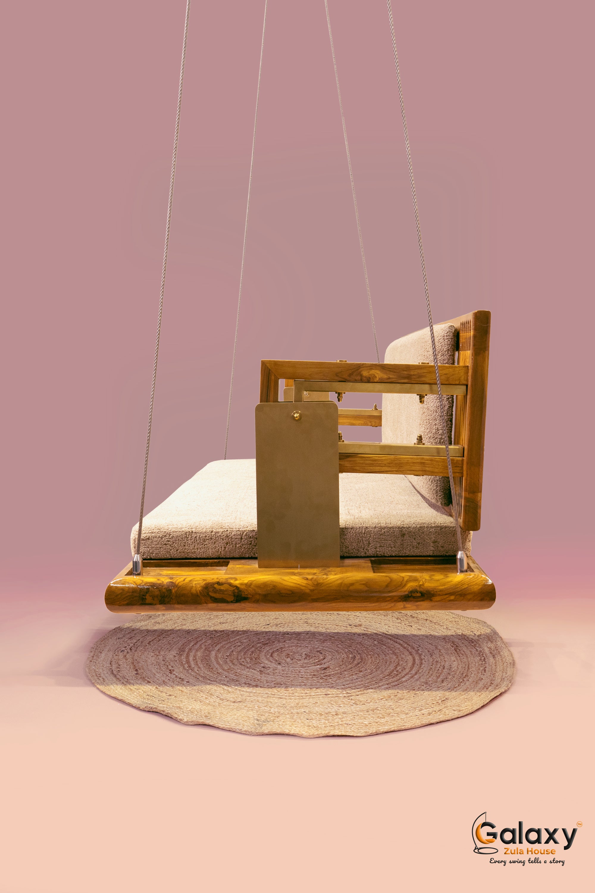 wooden lalji pattern swing