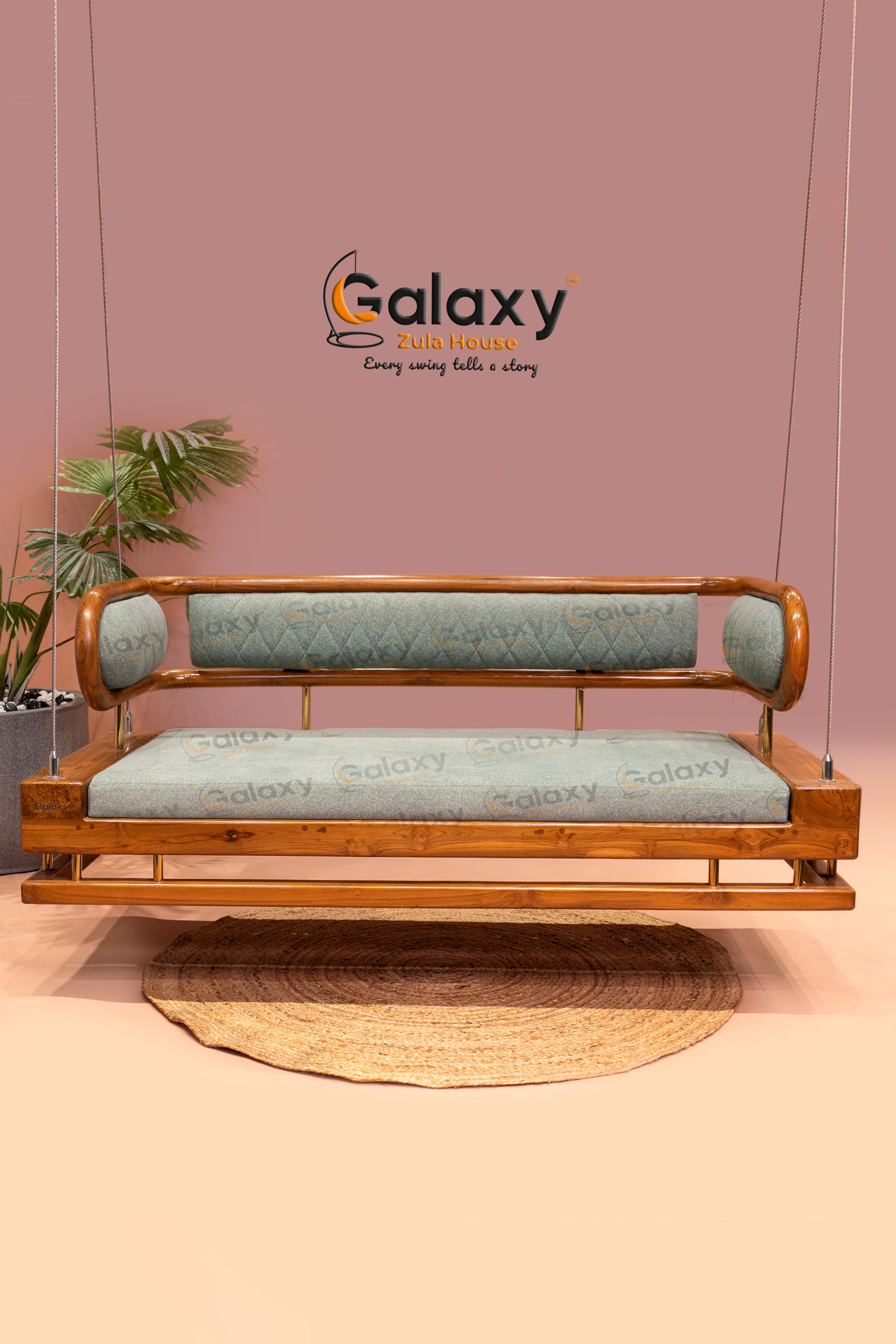 wooden basket full back swing