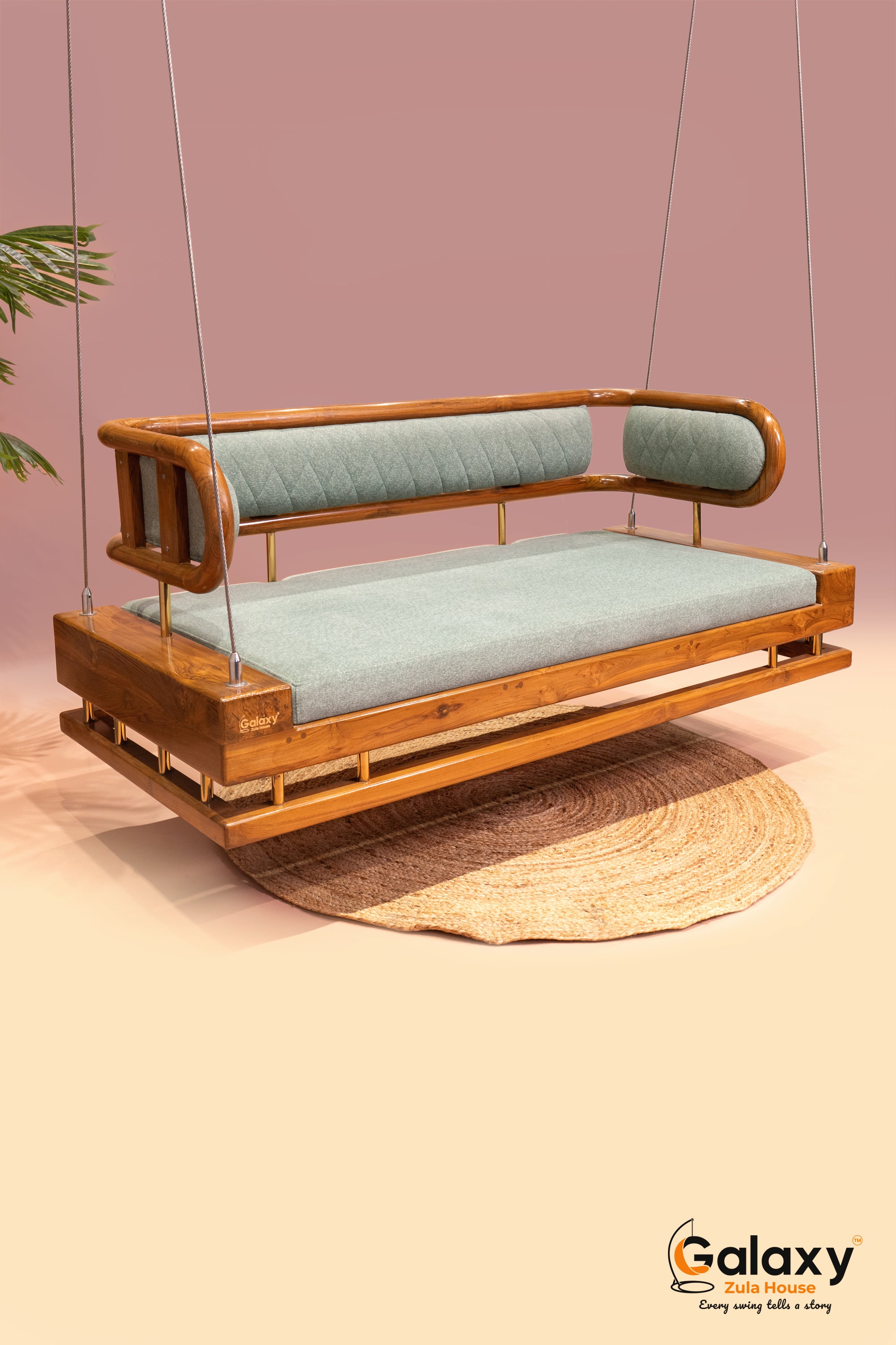 wooden basket full back swing