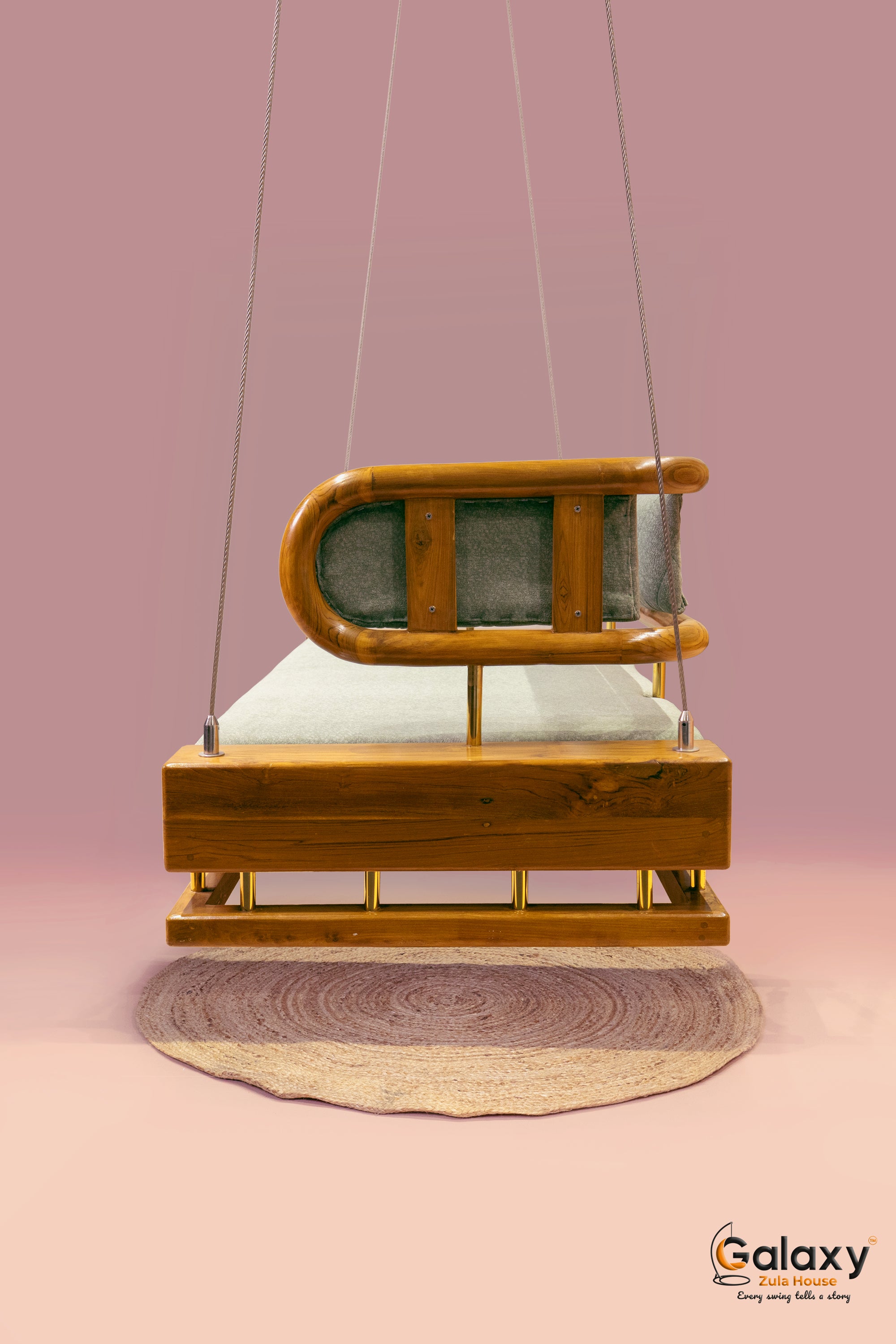 wooden basket full back swing