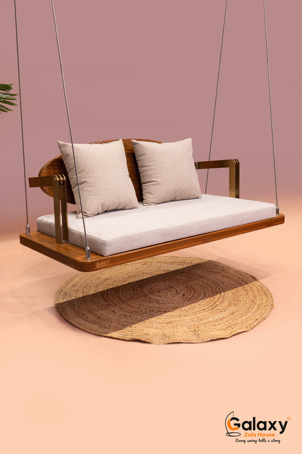 wooden pvd owal back swing