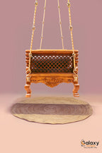 wooden carving peacock khat swing