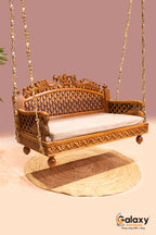 woooden rajwadi peacock swing