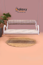 Milky White Acrylic Hans Pattern Single Roller Swing