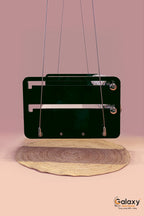 Acrylic Z Black Double Roller Swing | Galaxy Zula House