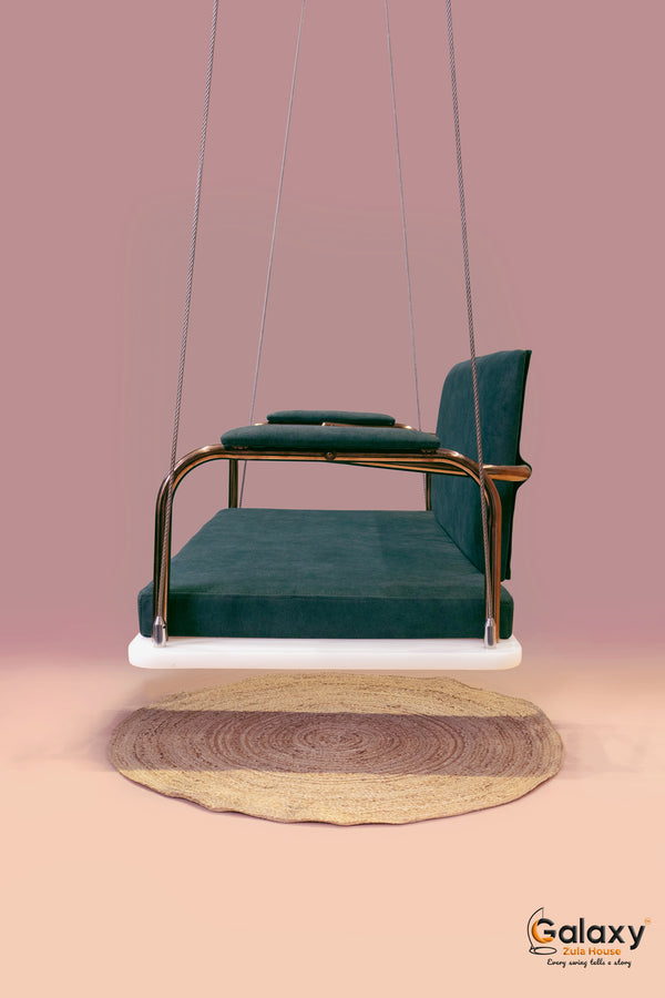 Milky White Acrylic Base PVD Reversible Designer Swing