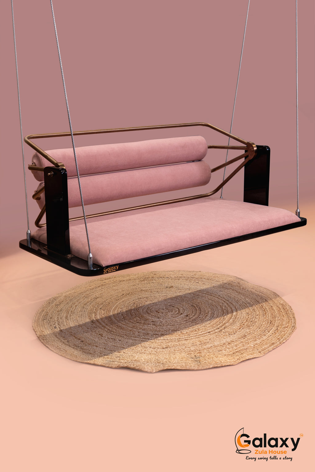 Acrylic Z Black Australian Pattern Swing