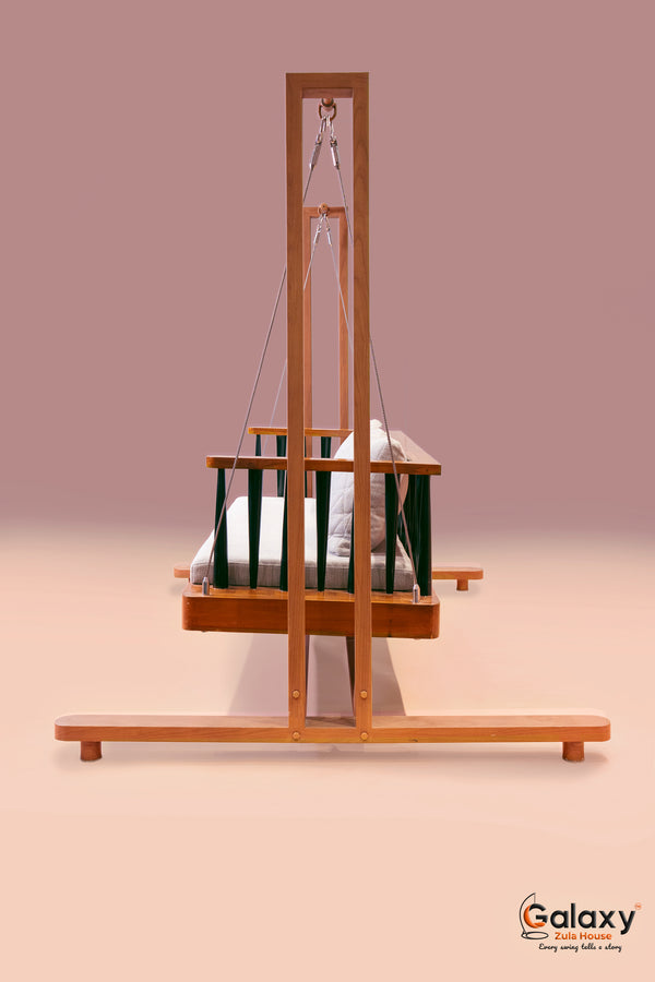 SS Wooden Cotting Stand With Updown Velan Swing Set
