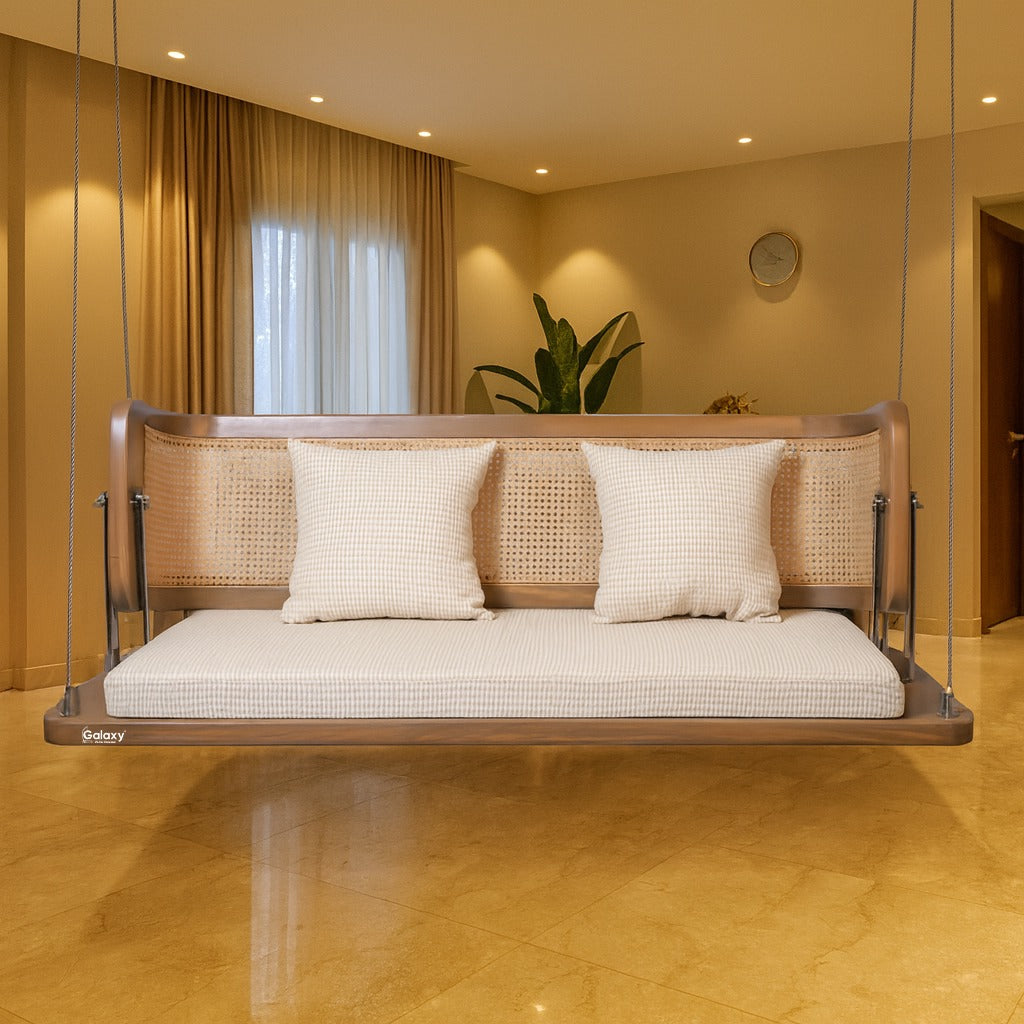 Wooden Cane Reversible Swing