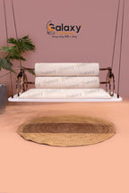 Acrylic swing for home in milky white German pattern design